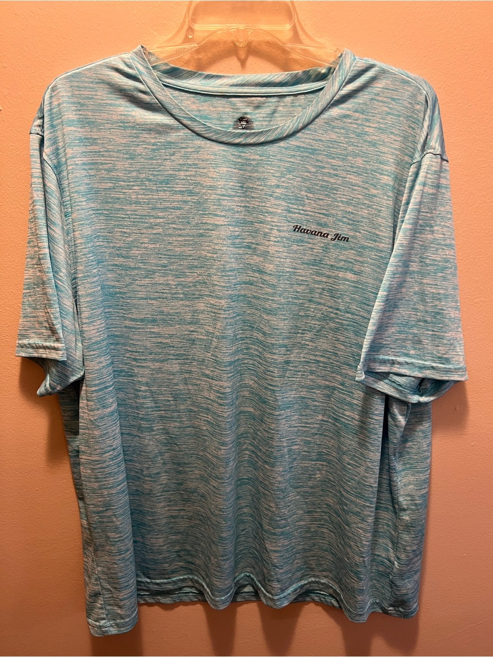 Men's Heathered Aqua Short Sleeve Tee